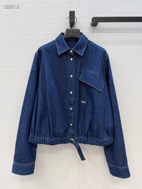 LOEWE denim shirt collar jacket jacket